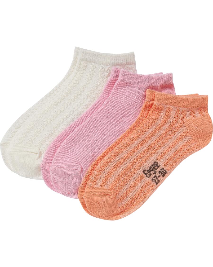 Strukturierte Sneakersocken pink