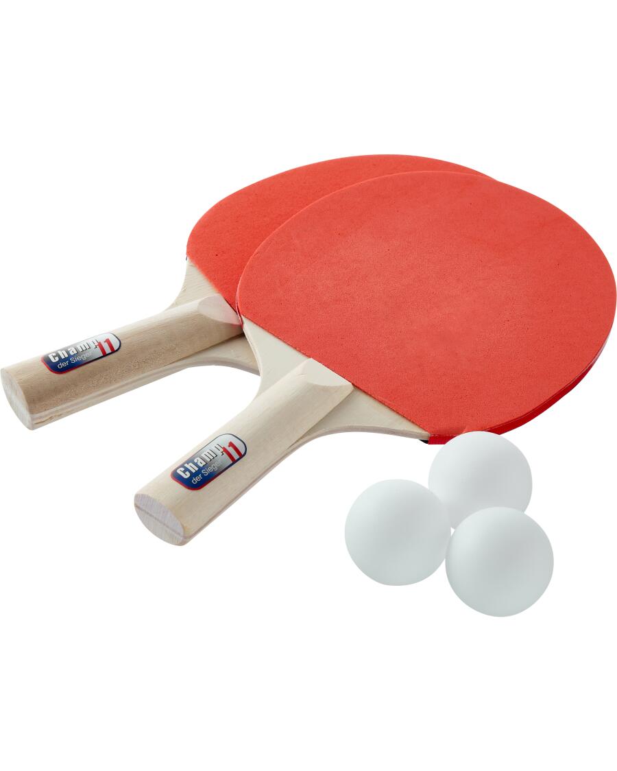 Tischtennis-Set rot/schwarz
