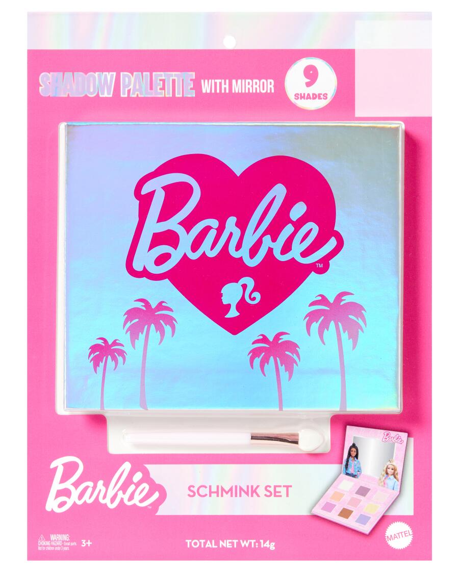 Barbie Oogschaduwpalette pink