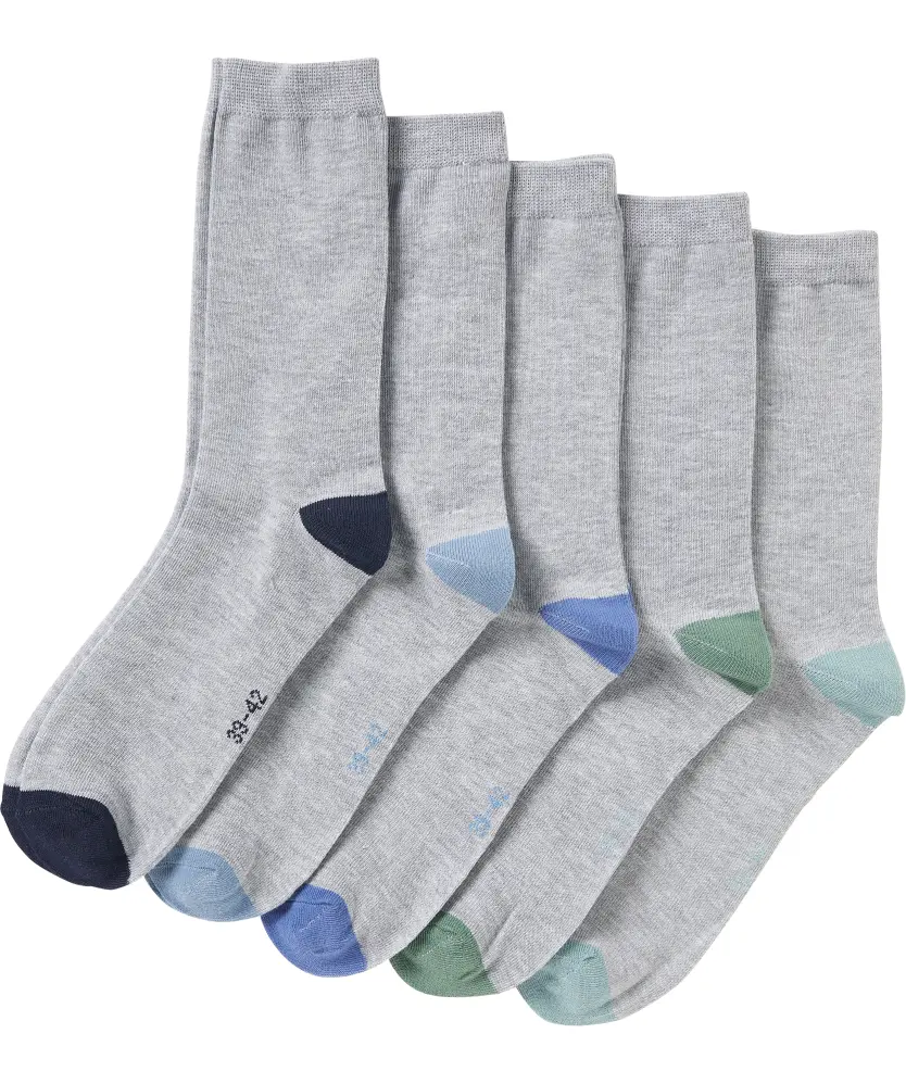 Socken mit farbigen Akzenten 5er-Pack, X-Mail