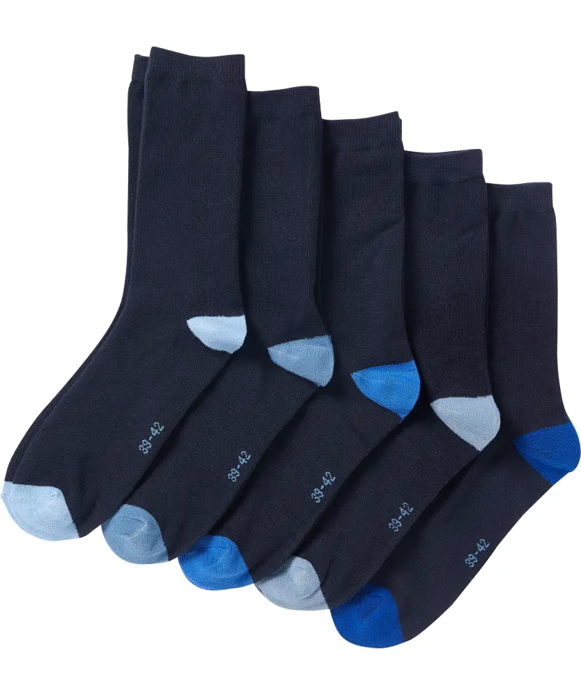 Socken mit farbigen Akzenten 5er-Pack, X-Mail