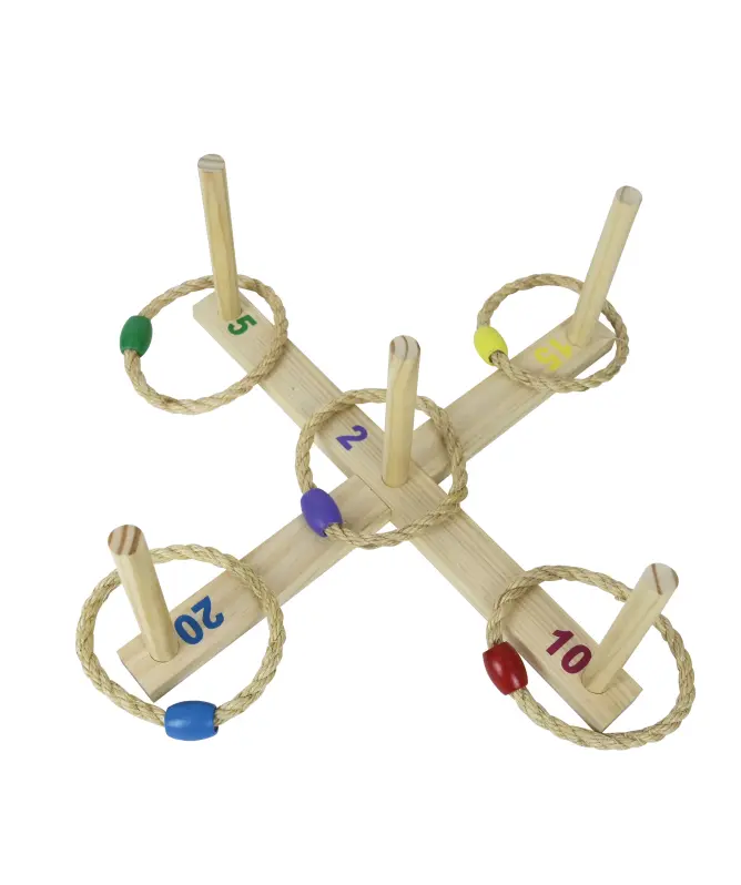 Ringwurfspiel aus Holz