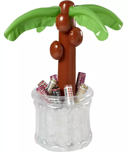 Opblaasbare palmboom met drankkoeler