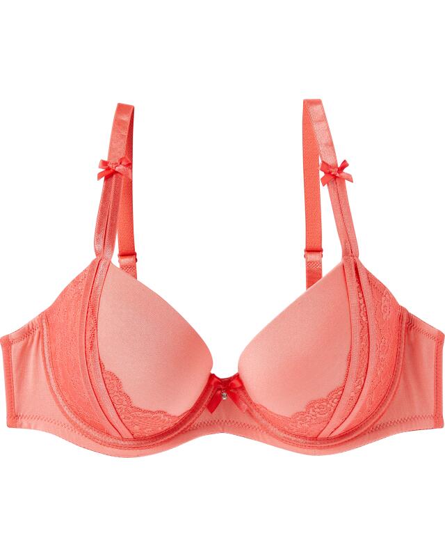 Push-up bra for women, coral (KiK Push-up-BH (koralle)) — KiK, authentic German product in Morocco