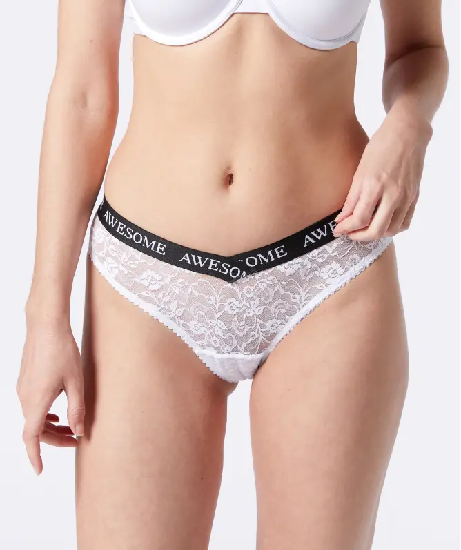 Slip aus Spitze und Mesh