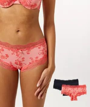 Pantys mit Spitzenkanten
