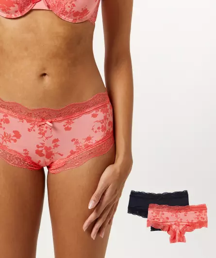 Pantys mit Spitzenkanten
