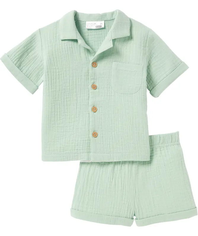 Musselin-Shirt + Musselin-Shorts