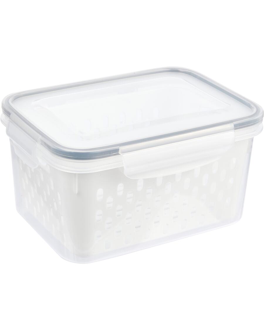 Vorratsdose mit Sieb transparent