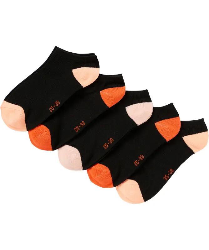 Sneakersocken mit Kontrastelementen