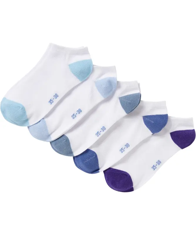 Sneakersocken mit Kontrastelementen