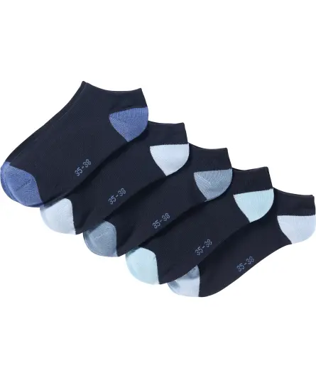 Sneakersocken mit Kontrastelementen