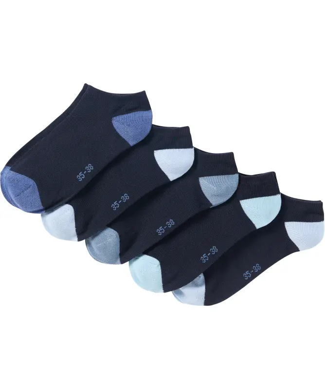 Sneakersocken mit Kontrastelementen