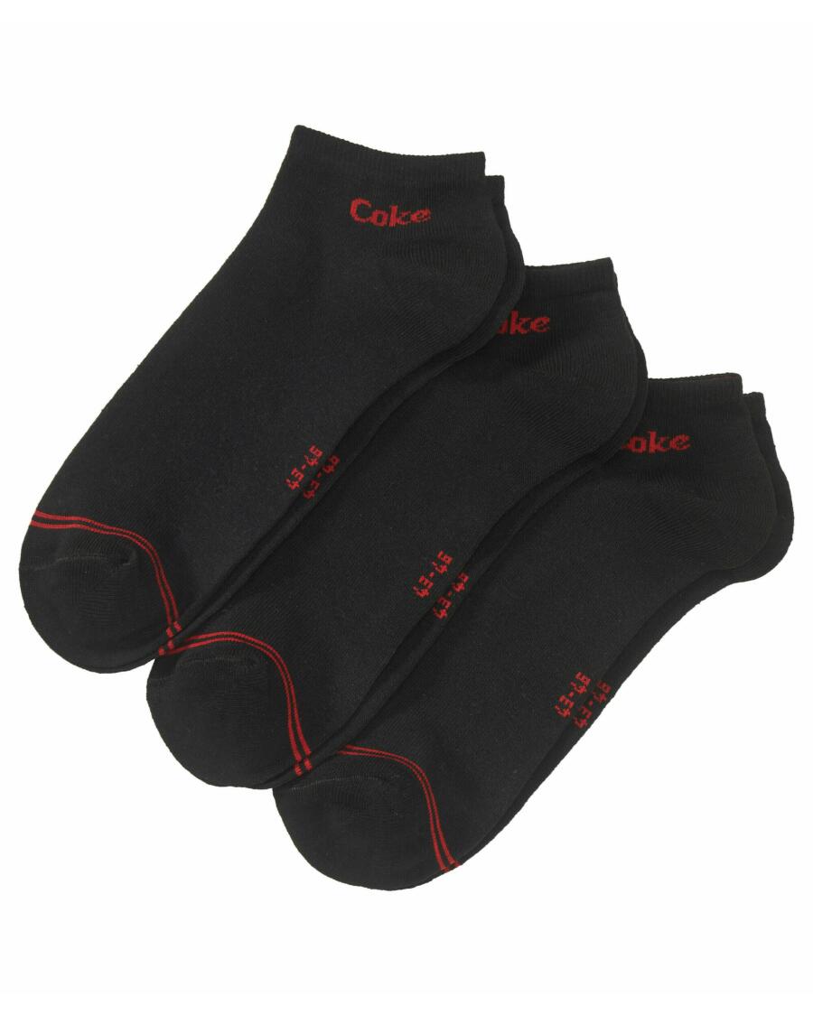 Coca Cola Sneakersocken schwarz