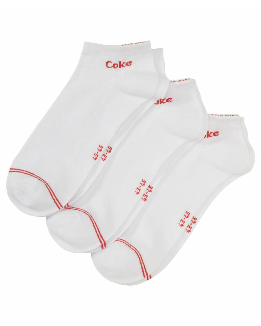 Coca Cola Sneakersocken weiß