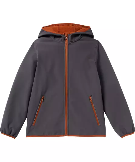 Dunkelgraue Softshelljacke