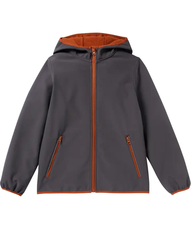 Dunkelgraue Softshelljacke