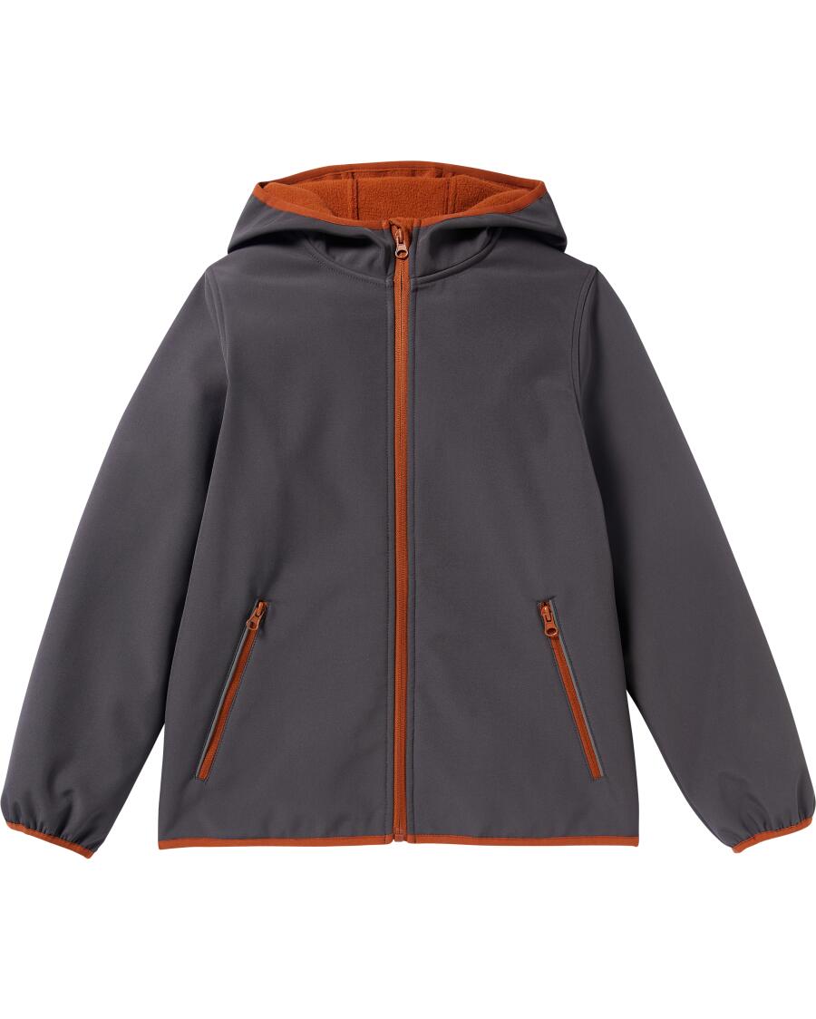 Dunkelgraue Softshelljacke dunkelgrau