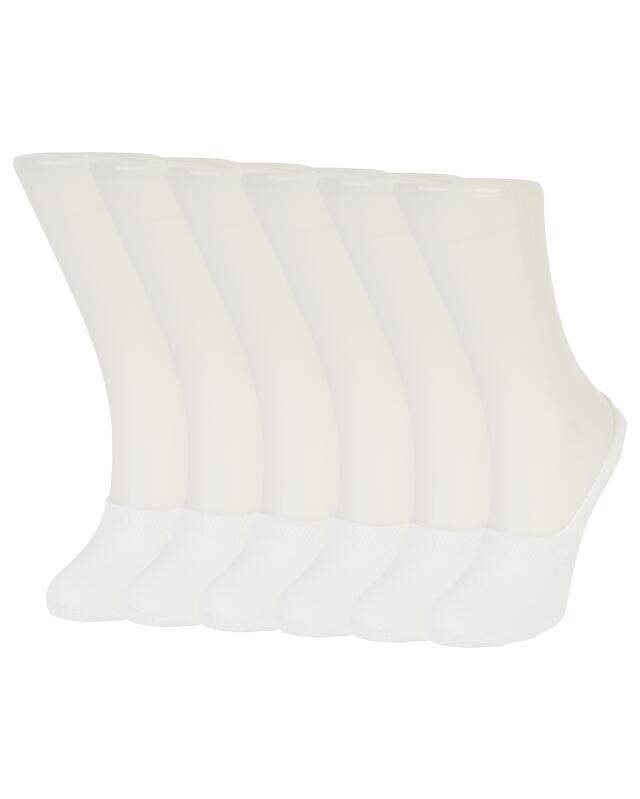 Socquettes avec antidérapant femme, blanc (KiK Füßlinge mit Anti-Slip (weiß)) — KiK, produit allemand authentique au Maroc