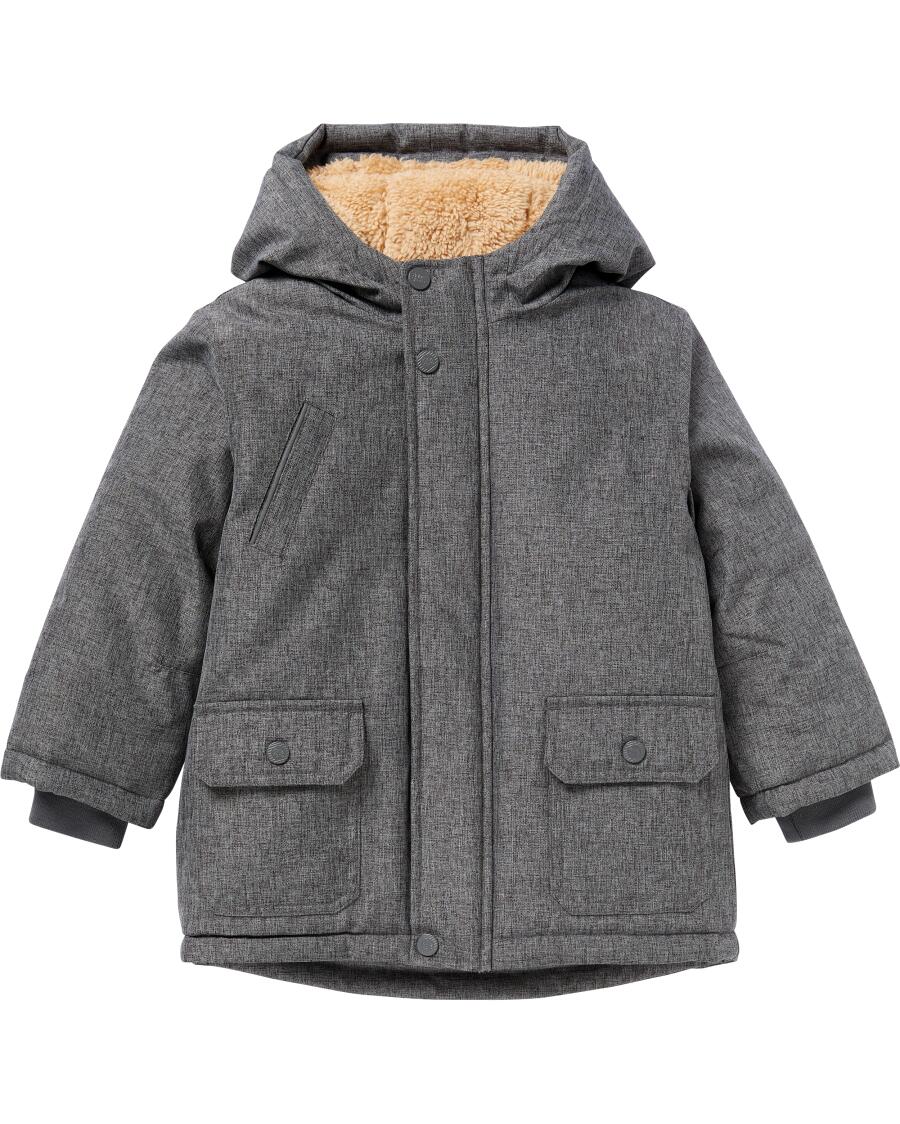 Gefütterter Parka anthrazit melange