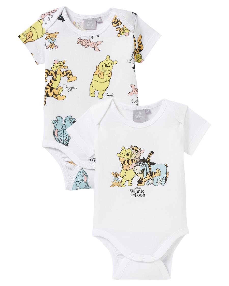 Winnie de Poeh-rompers wit bedrukt