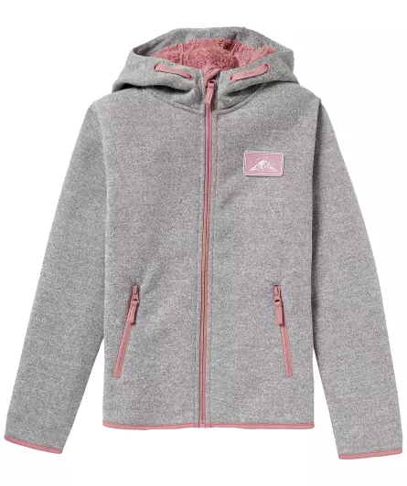 Strickfleecejacke in Melange
