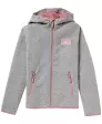 Strickfleecejacke in Melange