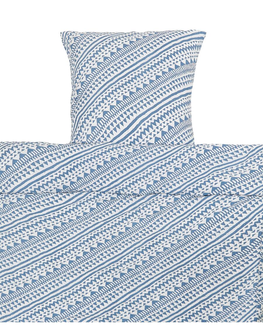 Seersucker-Bettwäsche blau