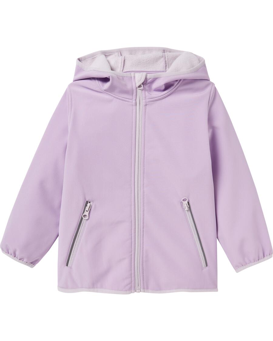 Softshelljacke mit Innenfleece lila