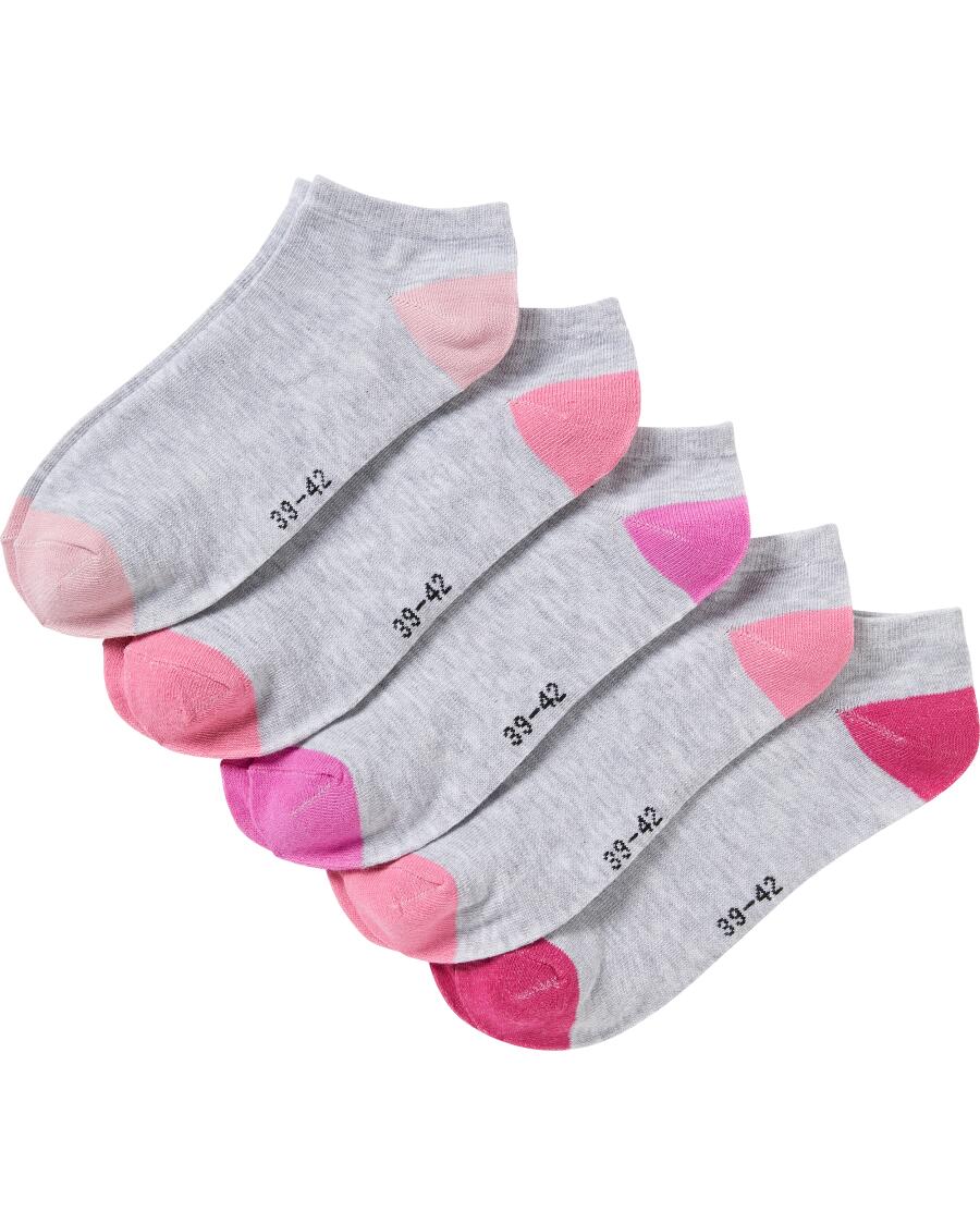 Sneakersocken hellgrau melange
