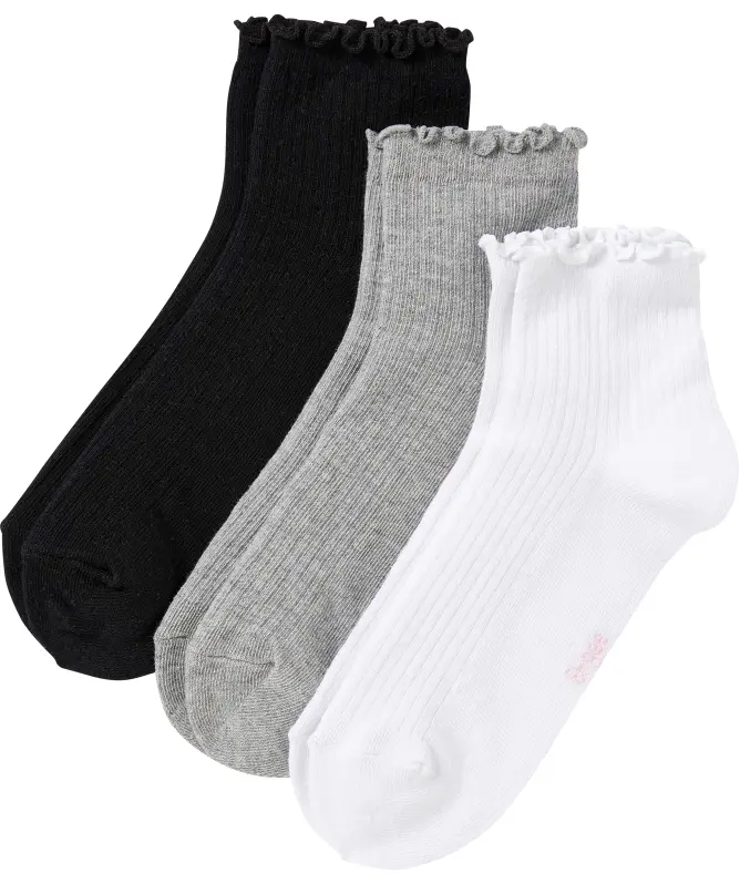 Kurzschaftsocken mit Wellenkante