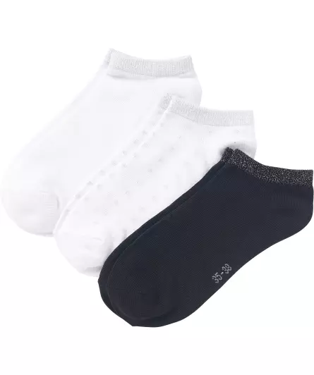 Sneakersocken mit metallisiertem Garn
