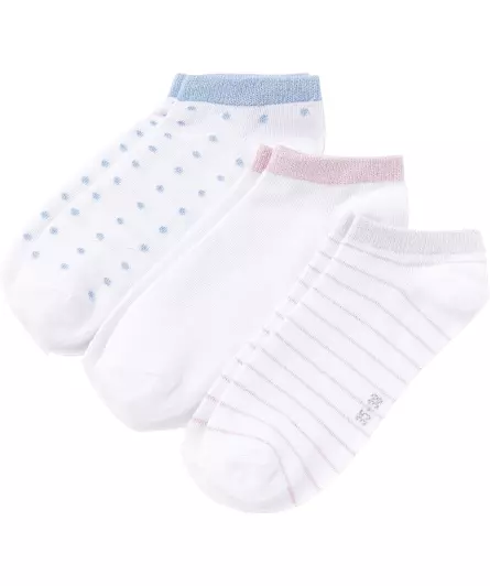Sneakersocken mit metallisiertem Garn