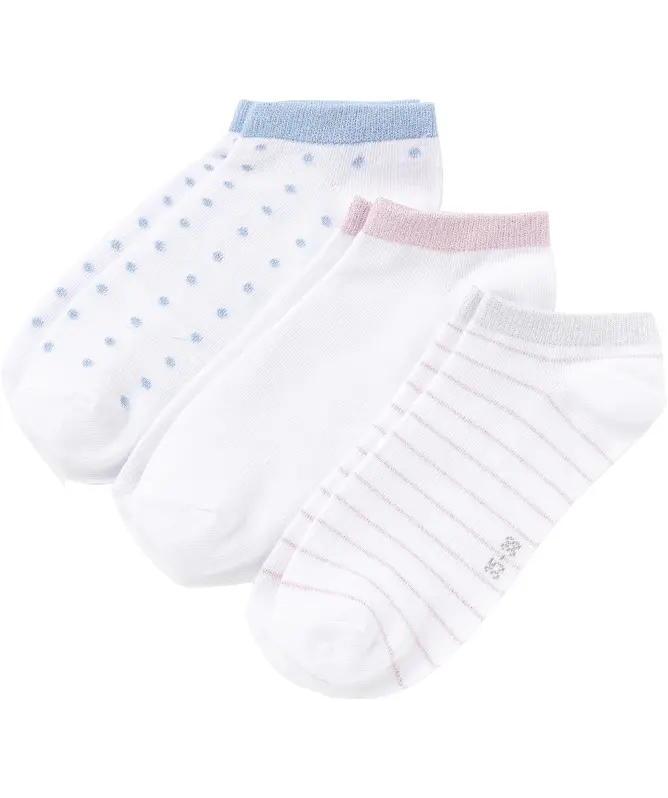 Sneakersocken mit metallisiertem Garn