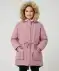 Parka mit Vokuhila-Saum rosa