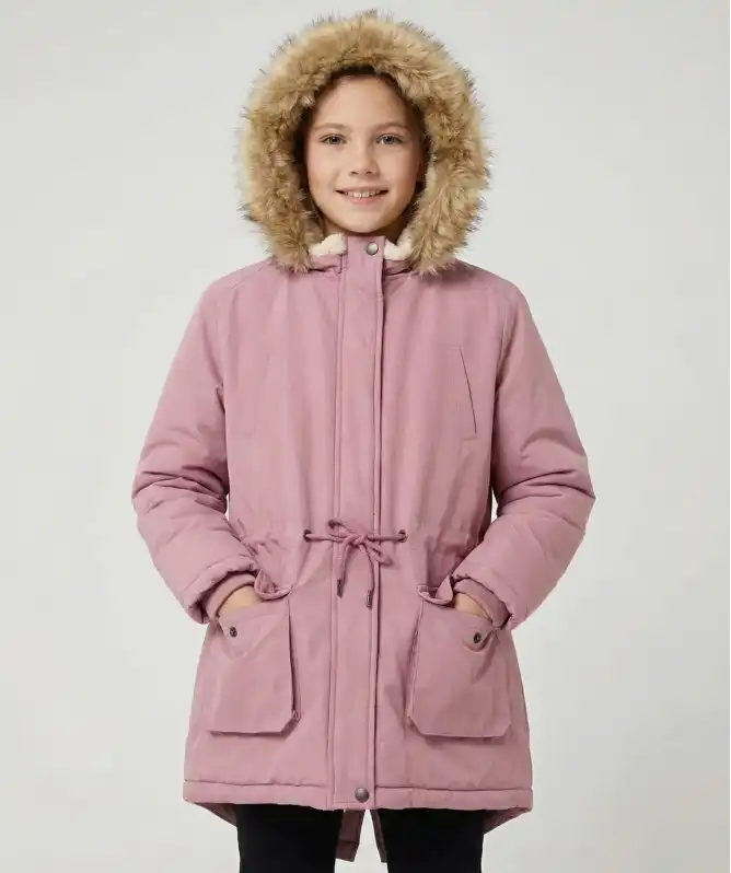 Parka mit Vokuhila-Saum