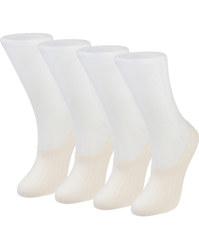 Textured no-show socks for women, natural (KiK Füßlinge mit Struktur (naturfarben)) — KiK, authentic German product in Morocco