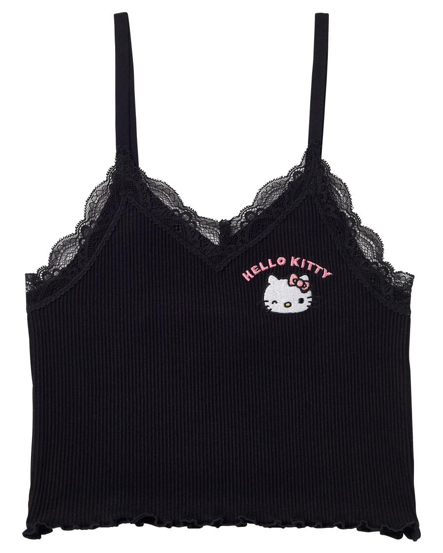 Hello Kitty Spaghettitop schwarz