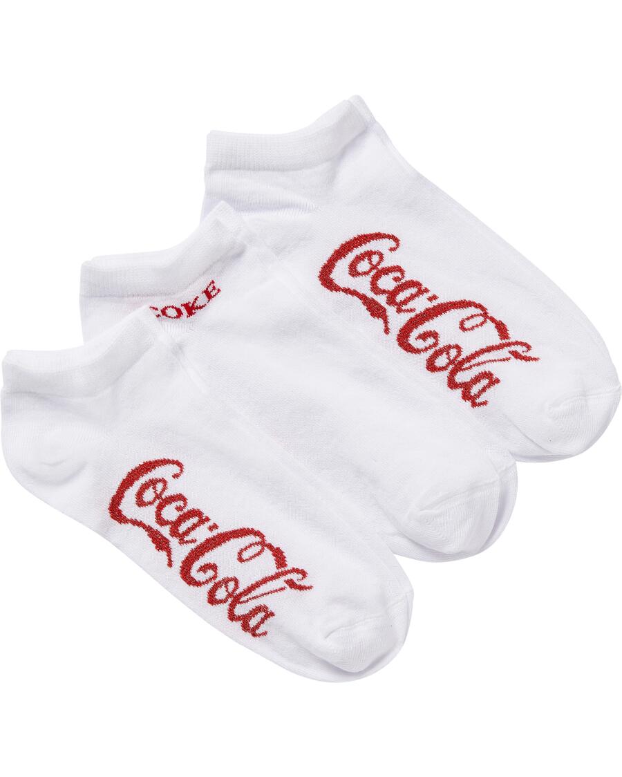 Ponožky nízké Coca Cola bílá