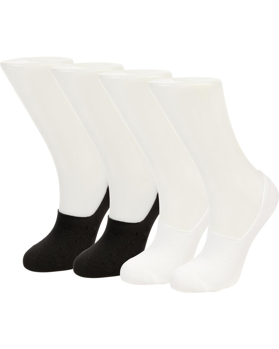 Füßlinge mit Anti-Slip schwarz/weiß