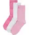 Socken mit Glitzergarn pink