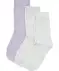 Socken mit Glitzergarn lila