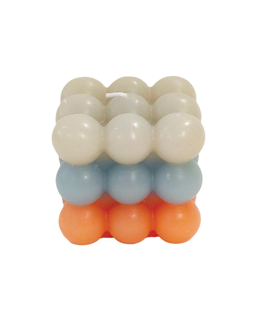Bubble kaars grijs