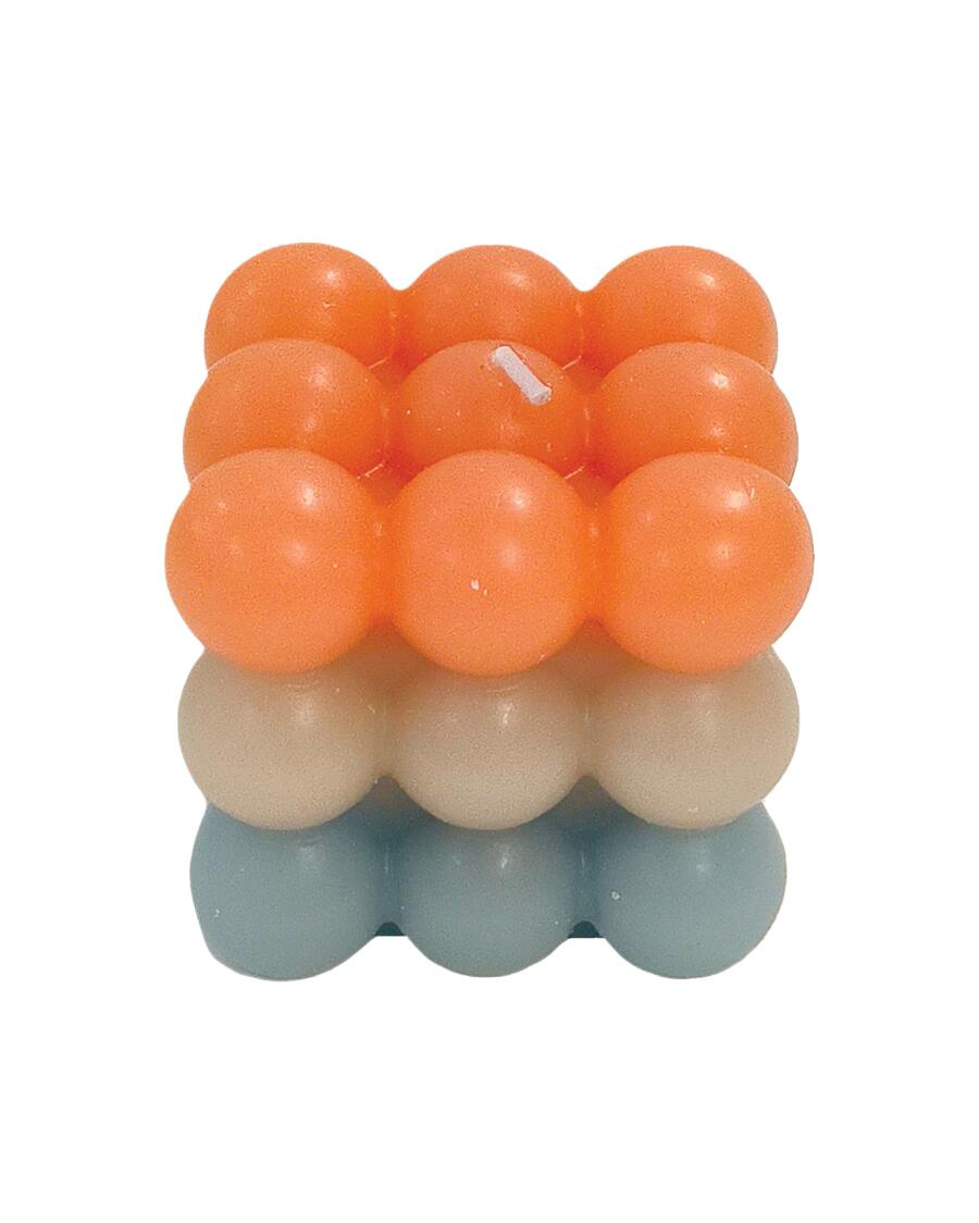 Bubble kaars oranje