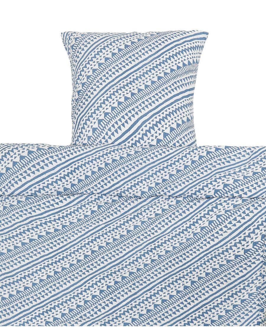 Seersucker-Bettwäsche blau