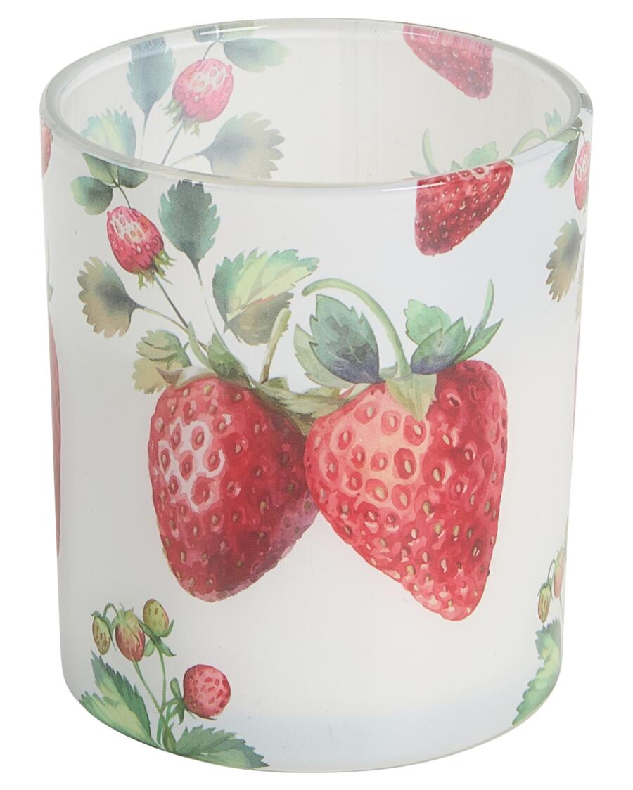 Kerze im Glas rot