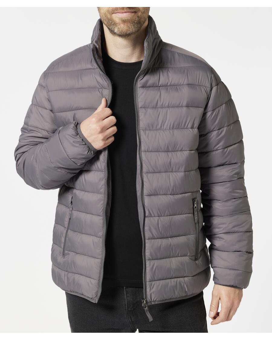 Zwykła pikowana kurtka, Identic Basic, antracyt | Tanie w KiK