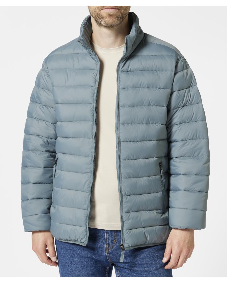 Schlichte Steppjacke petrol