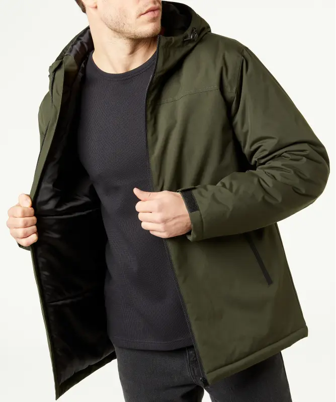 Pikowana kurtka outdoorowa, Identic, czarny | Tanie w KiK