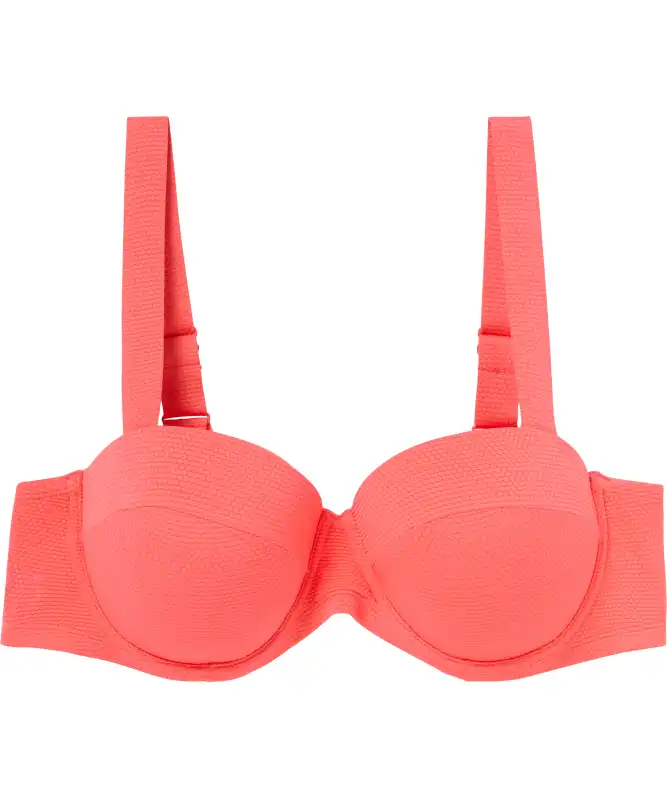 Strukturiertes Bikini-Oberteil